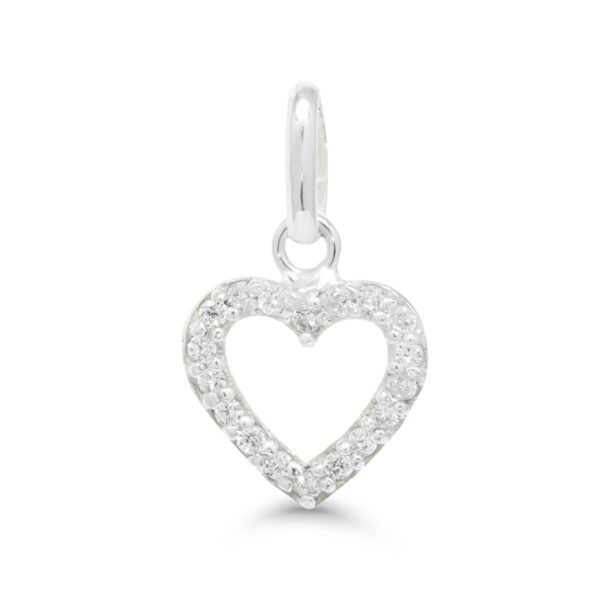 Hopeasydänriipus zirkoneilla AP-33752Z