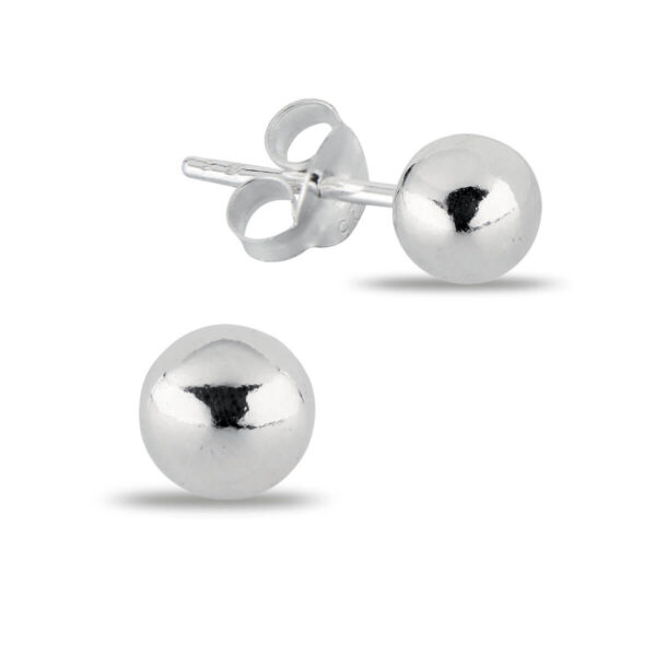 Hopeakorvakorut pallo 4mm. EP-004