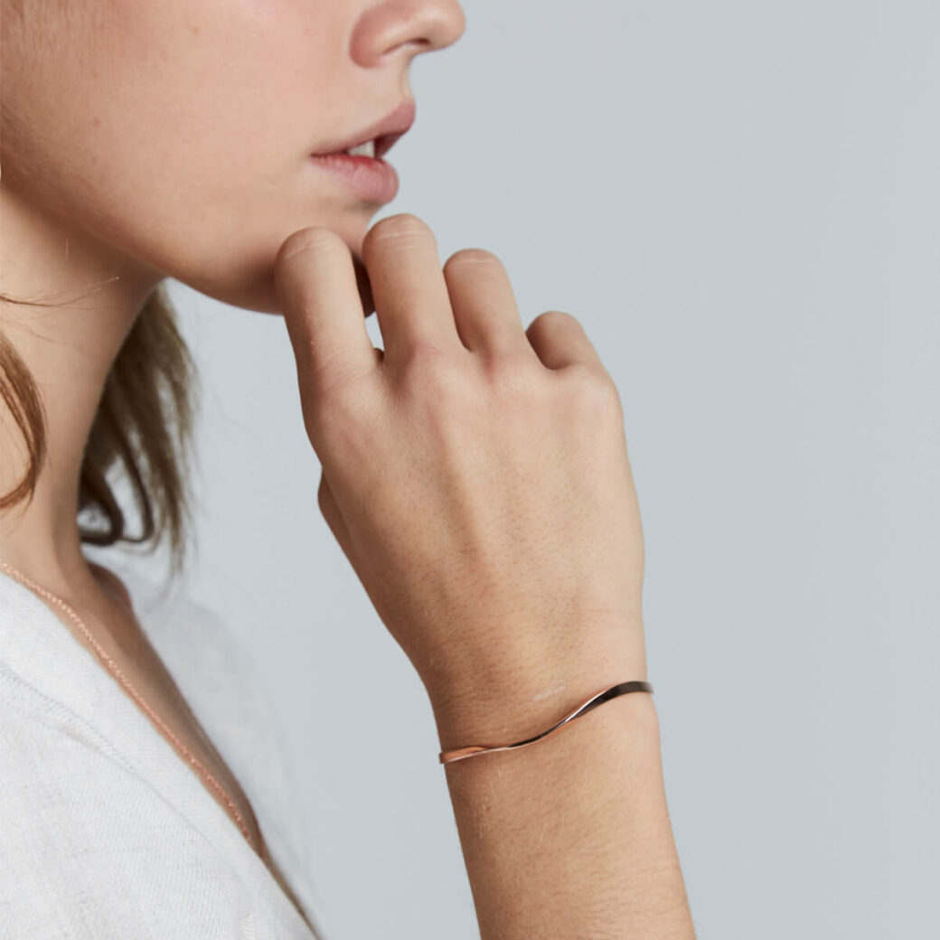 Rosefield - Twisted Bangle rosegold - ruusukullattu rannerengas-223601