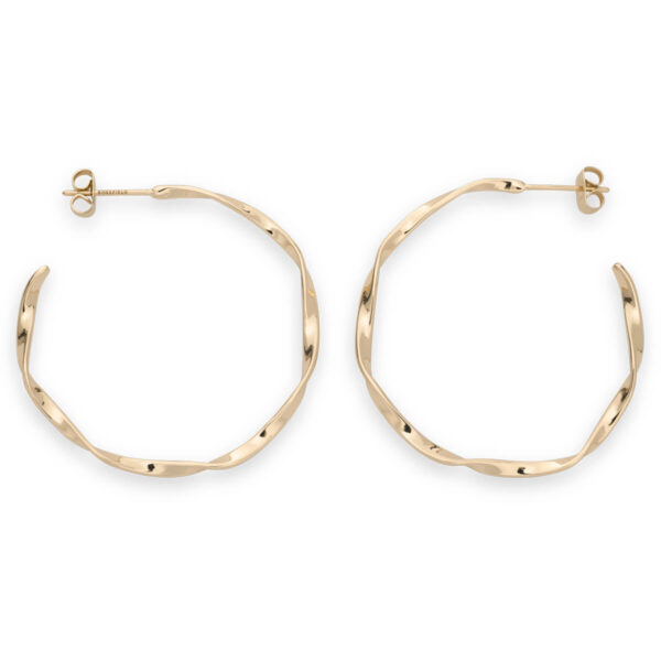 Rosefield - Twisted hoop gold - korvakorut kullattu-222187