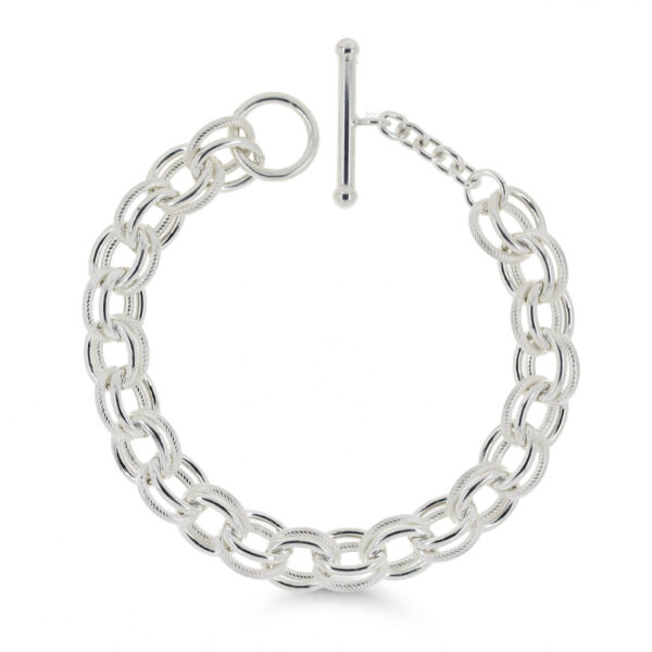 Umpinainen näyttävä naisten ranneketju hopeaa