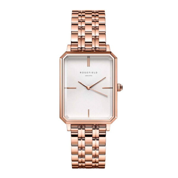 Rosefield naisten kello punakulta valkoinen the octagon