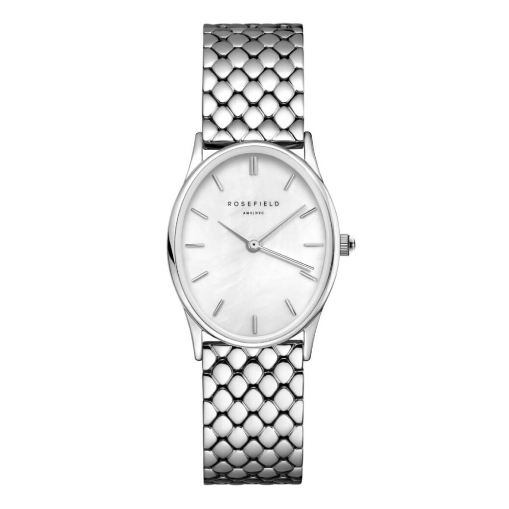 Rosefield the oval hopea silver kello naisten