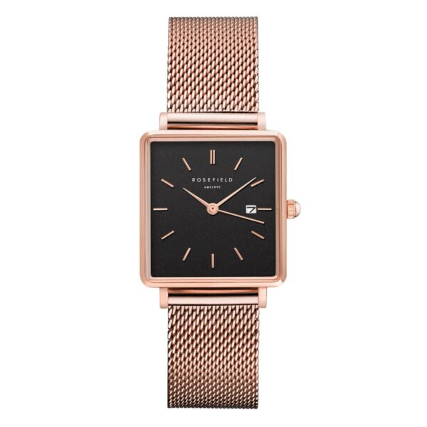 Rosefield Boxy punakullattu mesh musta taulu QBMR-Q05