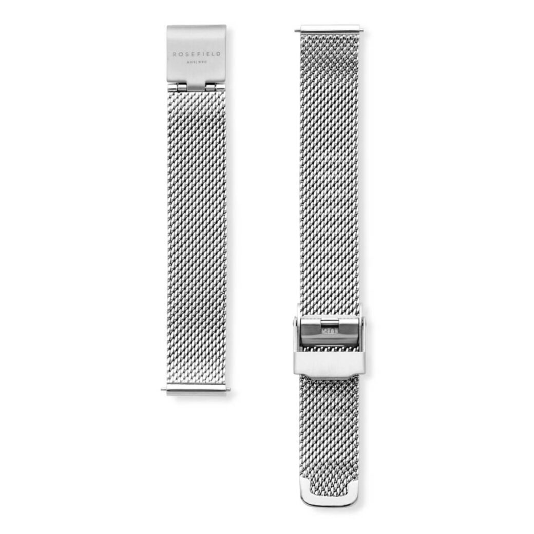 rosefield the oval mesh silver hopea