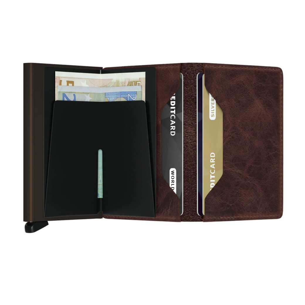 Secrid ruskea lompakko - Slimwallet Vintage Chocolate Brown-225785
