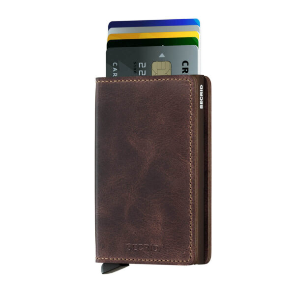 Secrid ruskea lompakko - Slimwallet Vintage Chocolate Brown-225784