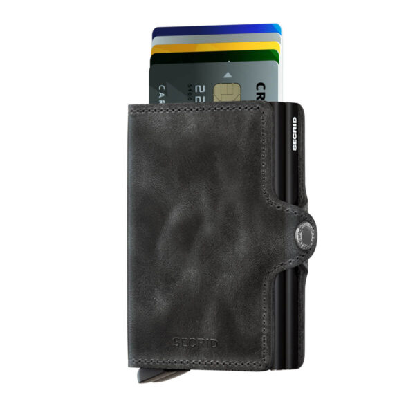 Secrid musta lompakko - Twinwallet Vintage Black-225820