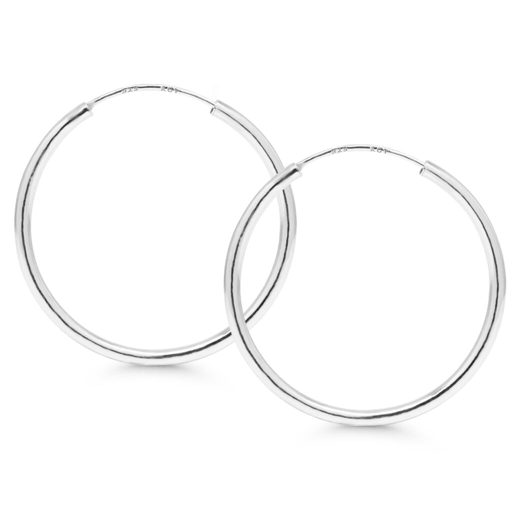 Hõbedast kõrvarõngad 2mm x 30mm