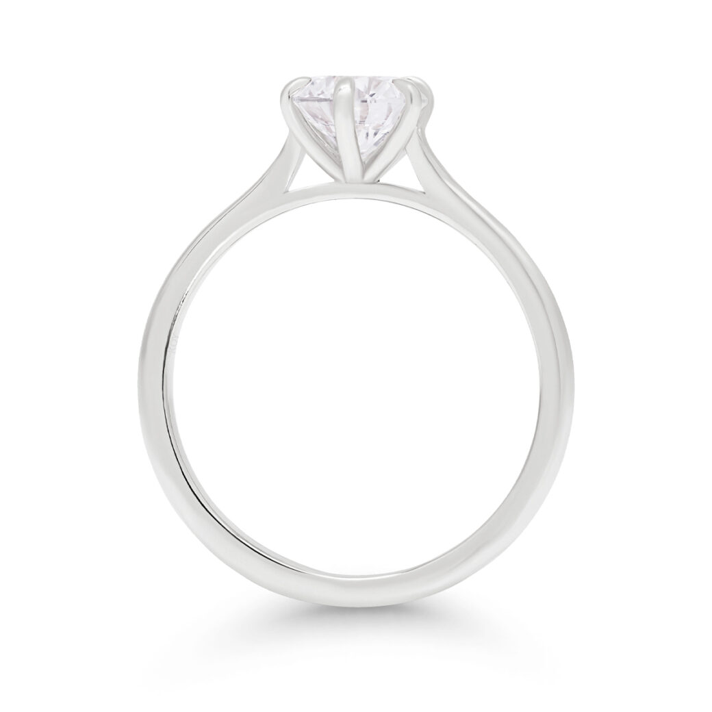 Beat of Love - Loodud teemandid CRESSIDA ümmargune solitaire valgest kullast 1.00ct D-F/VVS - Image 4