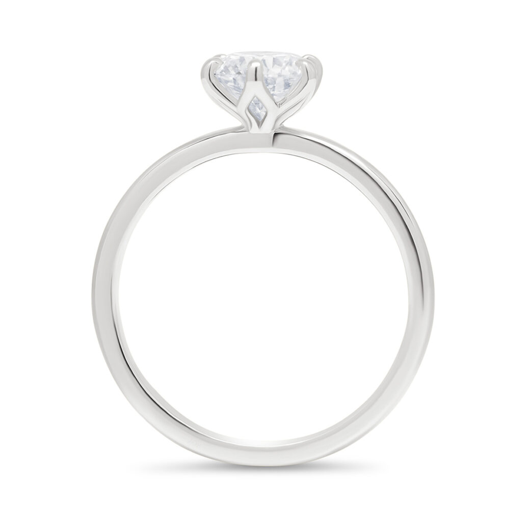 Beat of Love - Loodud teemandid TESSA ümmargune solitaire valgest kullast 1.00ct D-F/VVS - Image 2
