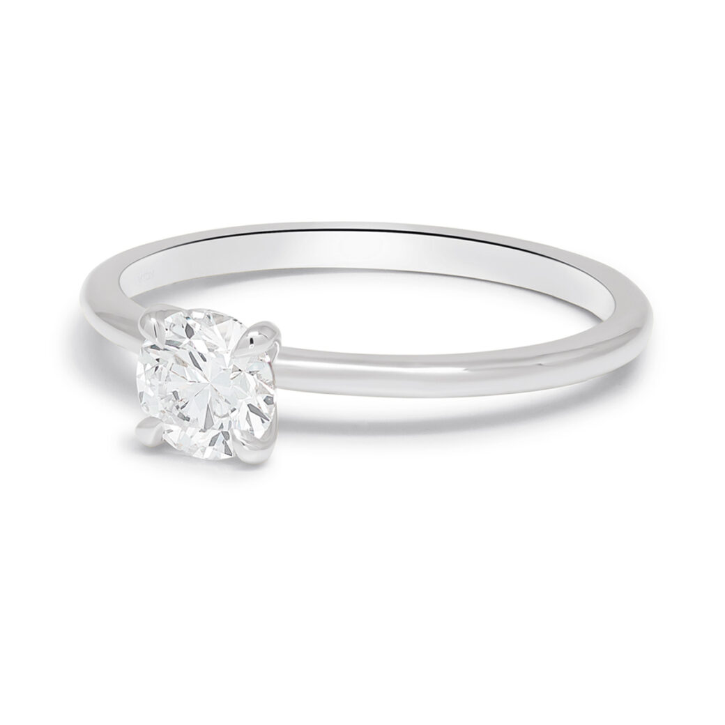 Beat of Love - Loodud teemandid STELLA ümmargune solitaire valgest kullast 0,50ct D-F/VVS - Image 3
