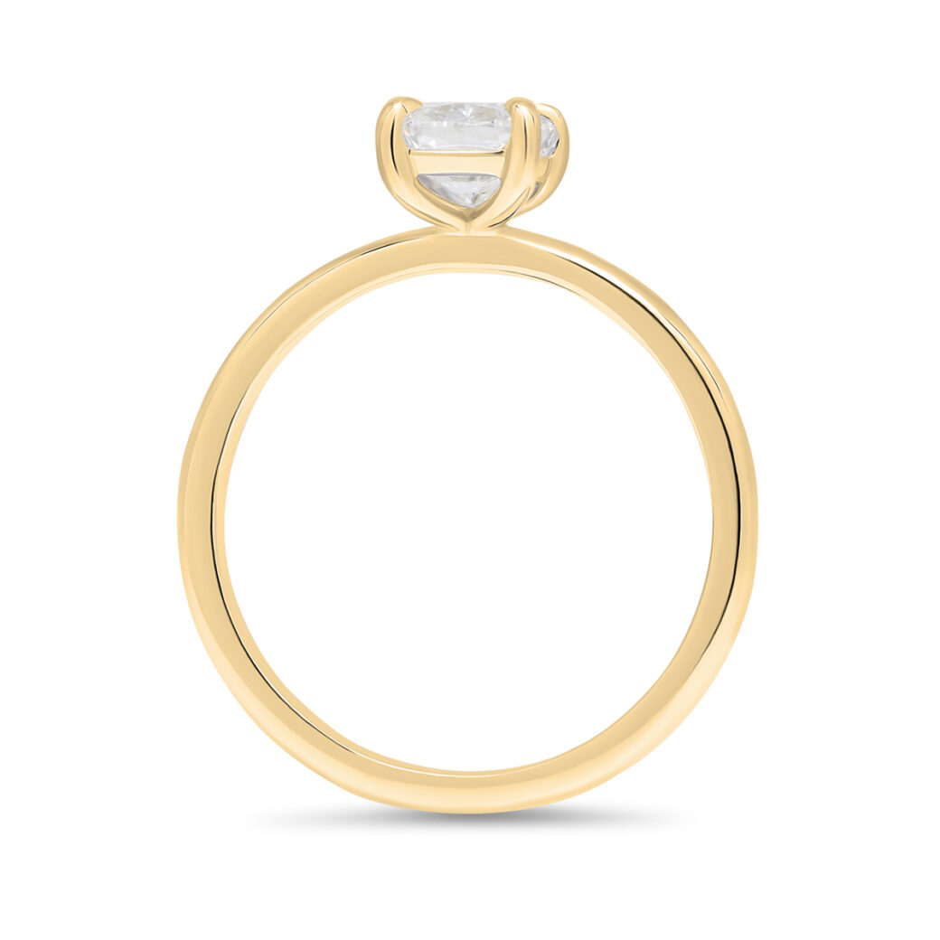 Beat of Love - Loodud teemandid ALEXANDRA kollane kuld Cushion 1.00ct D-F/VVS - Image 2