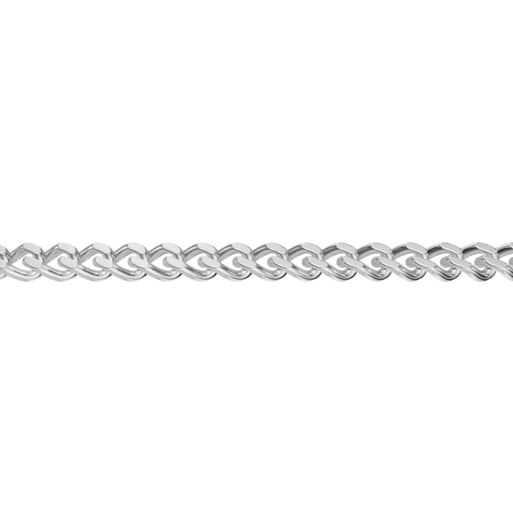 14k valgest kullast kett - soomus 0,8mm - Image 2