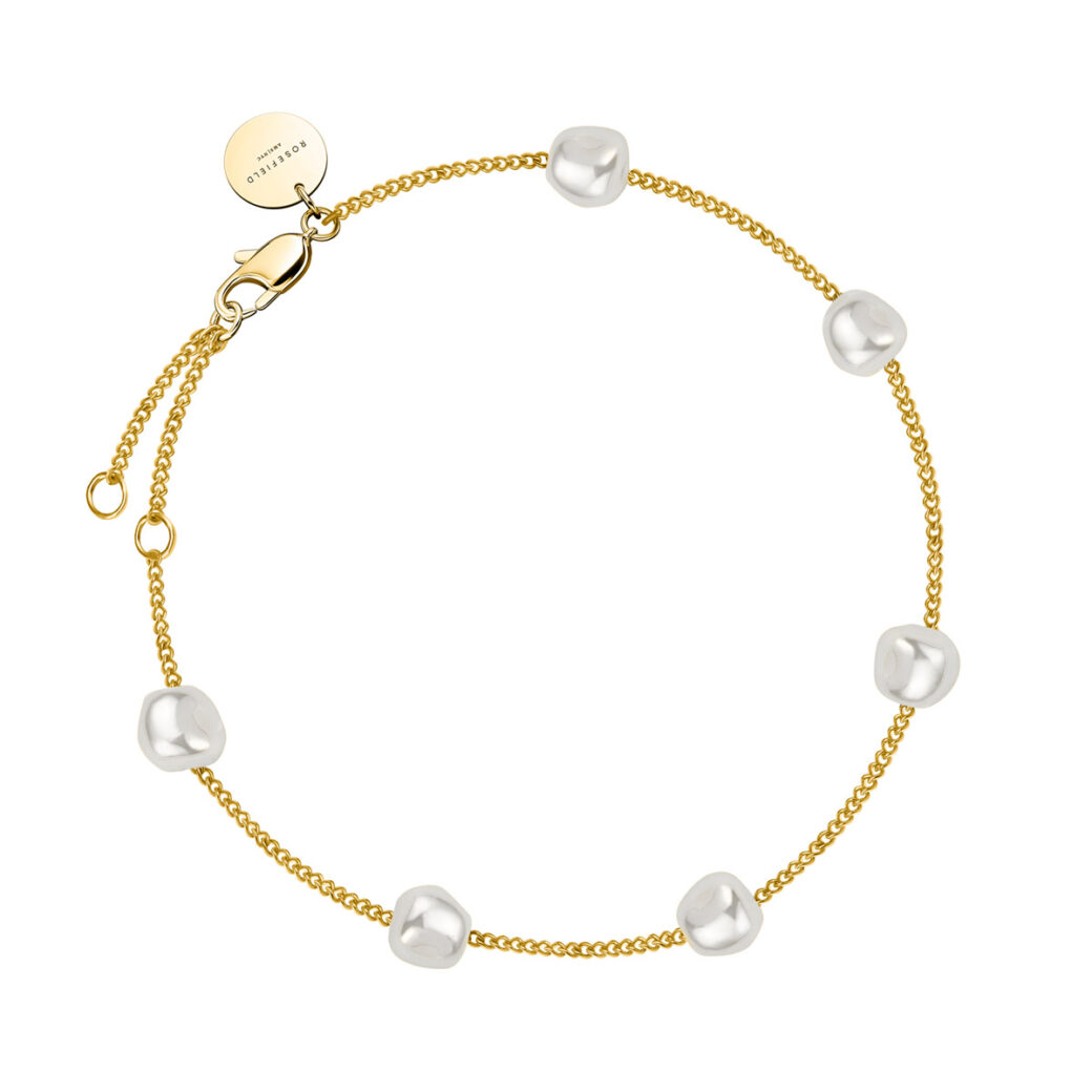 Rosefield - Multi Pearl - kullatud käevõru