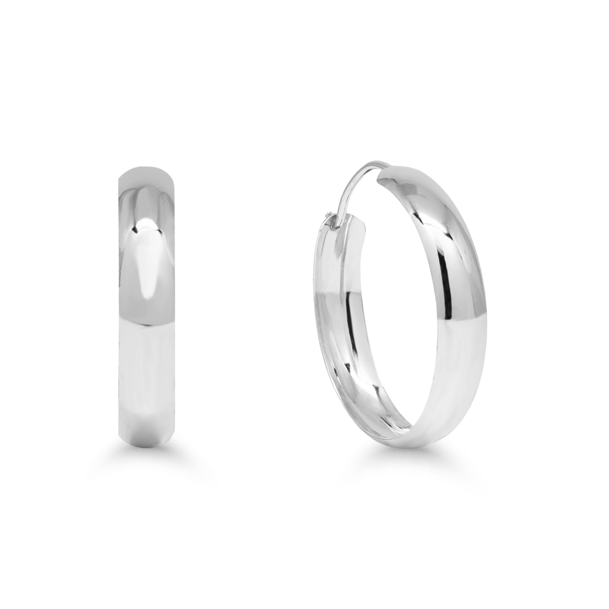 Poolringid hõbedast 17mm