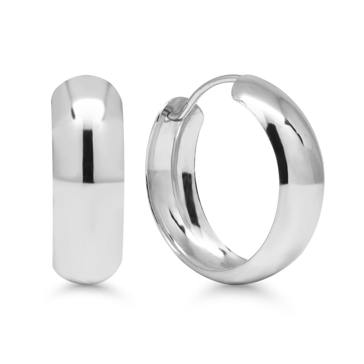 Poolringid hõbedast 17mm