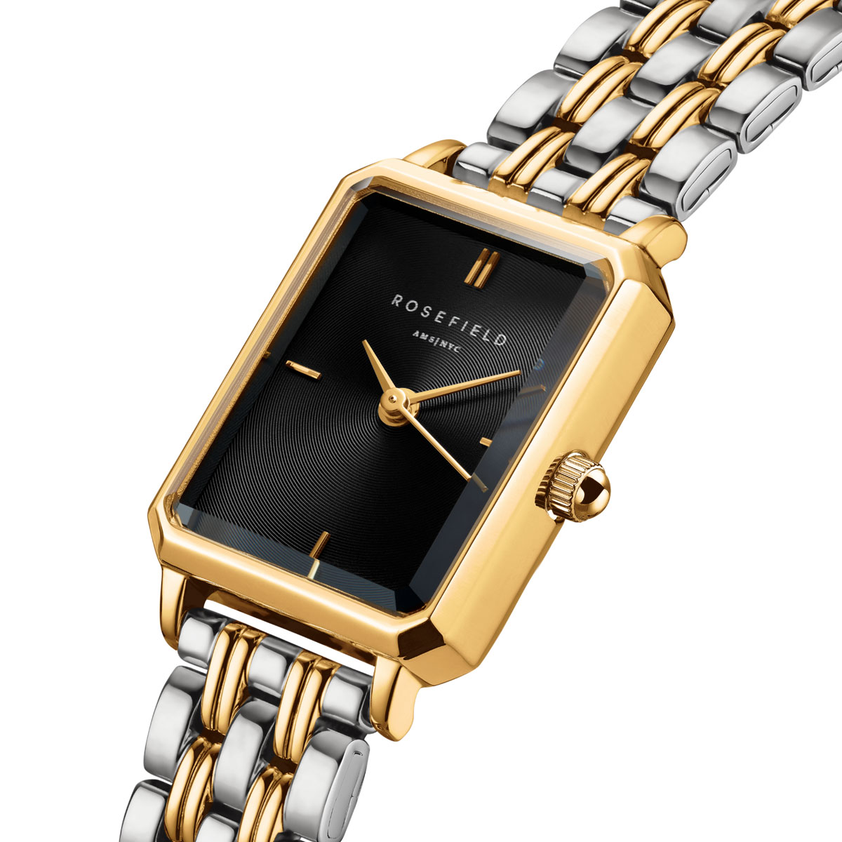 Rosefield - The Octagon XS - kahetooniline käevõru, must numbrilugu - Image 3