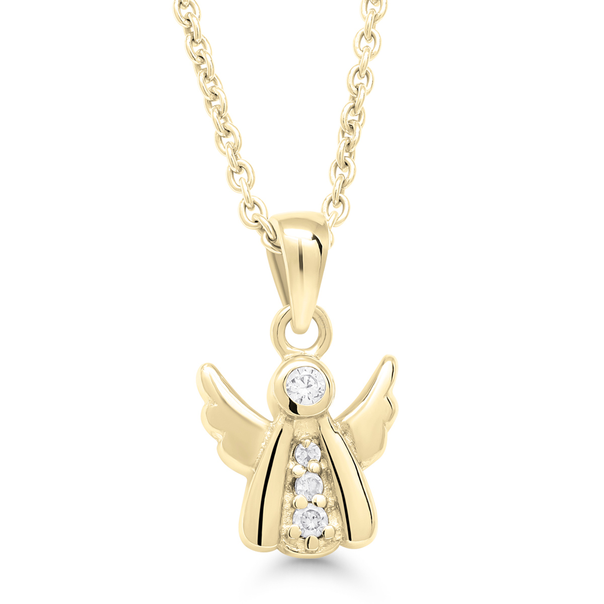 Kullatud hõbedast ingli ripats