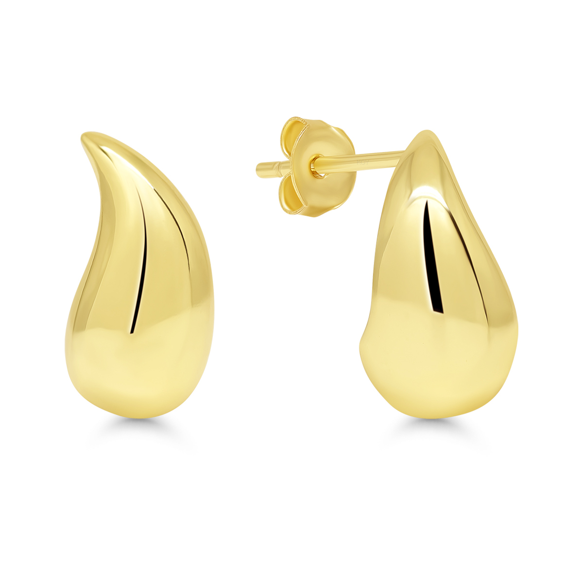 Beat of Love - hõbedased kõrvarõngad kullatud kõrvarõngad