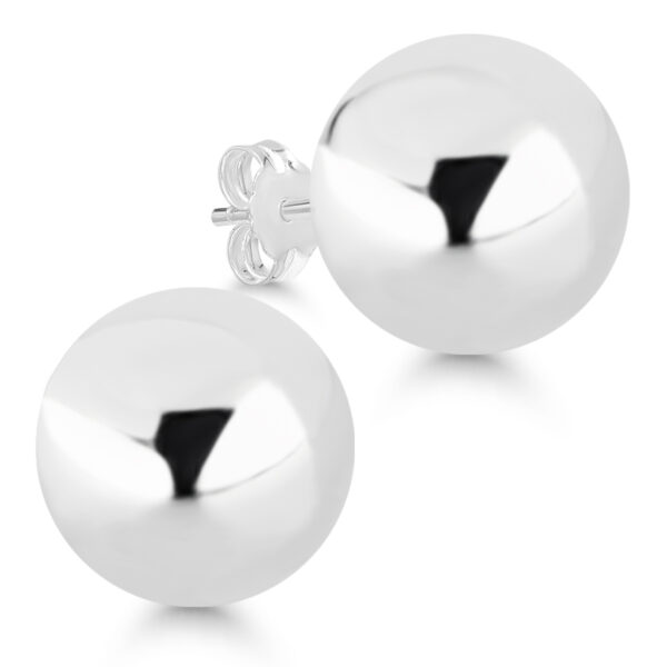 Hopeapallokorvakorut 12mm