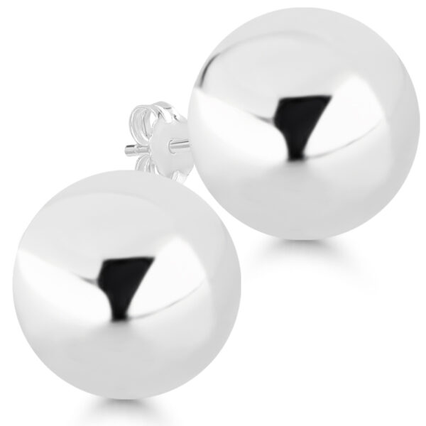 Hopeapallokorvakorut 14mm