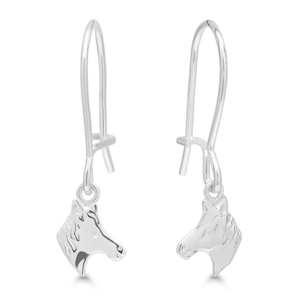 Roikkuvat hevos hopeakorvakorut