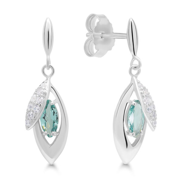 Beat of Love hopeakorvakorut vihreällä kivellä