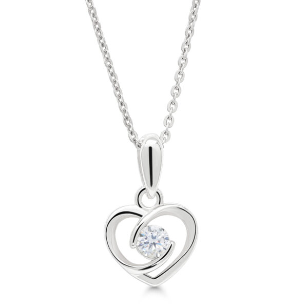 hopeakaulakoru sydän BOL-N2120Z-40-45cm