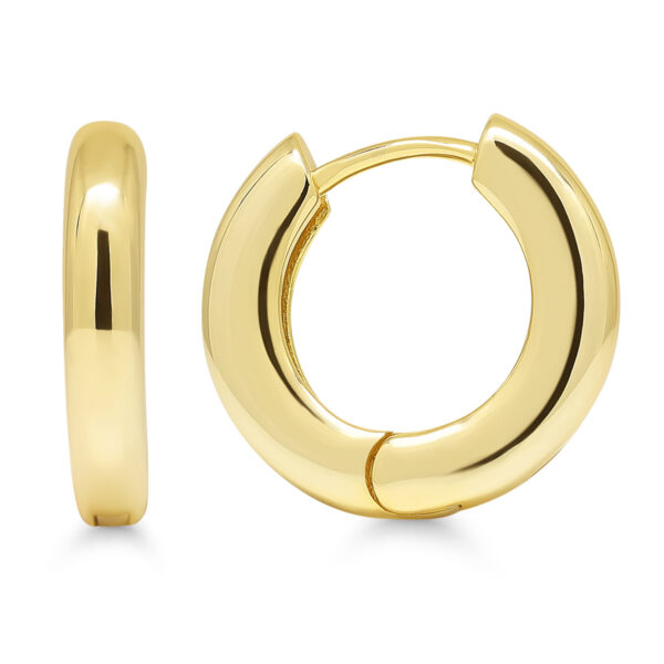 Saranalliset kullatut kapeat hopeakorvarenkaat