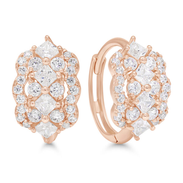 Saranalliset näyttävät punakulta korvakorut kirkkailla kivillä