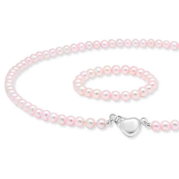 Vaaleanpunainen helminauha kastelahjaksi