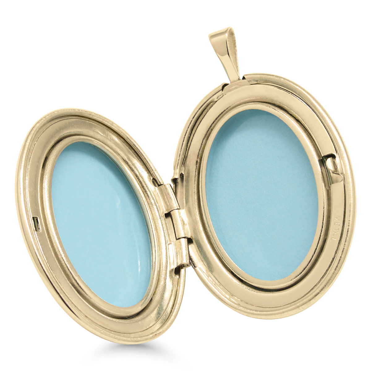 Kullatud hõbedast medaljon sile ovaalne 27mm - Image 2