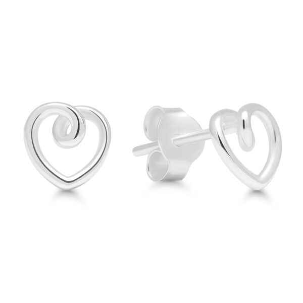 Hopeakorvakorut sydän