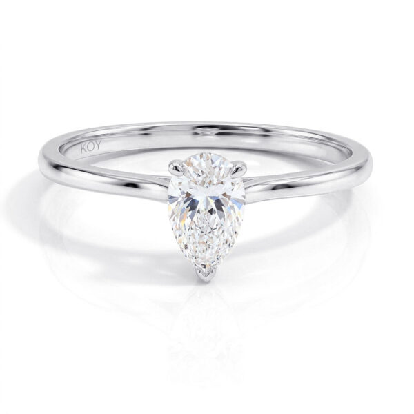 Pisara 0.50ct labratimanttisormus valkokultaa