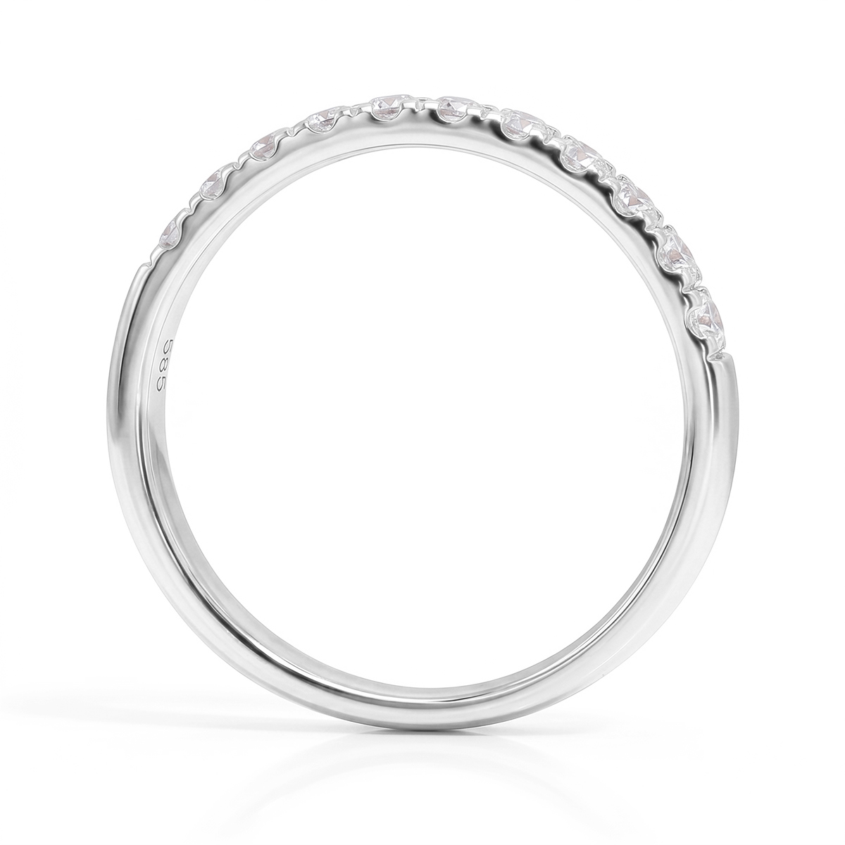 Beat of Love - ARTEMIS Laboriteemantidega valgest kullast sõrmus 0,33 G-H/VS - Image 2