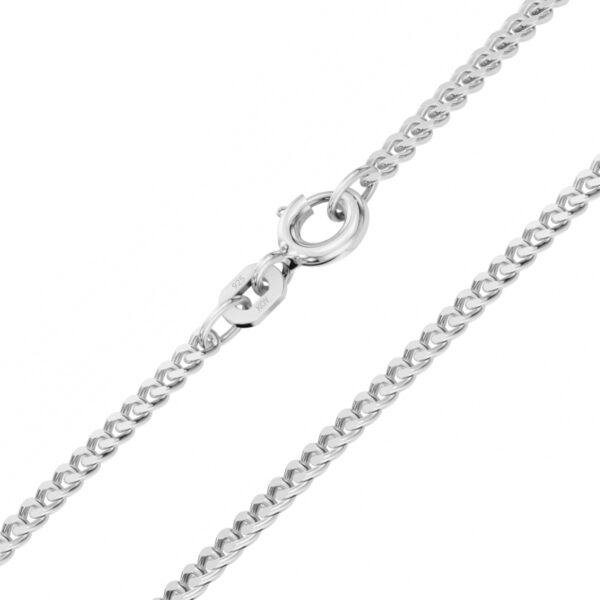 Hopeaketju panssari 2,2mm leveä