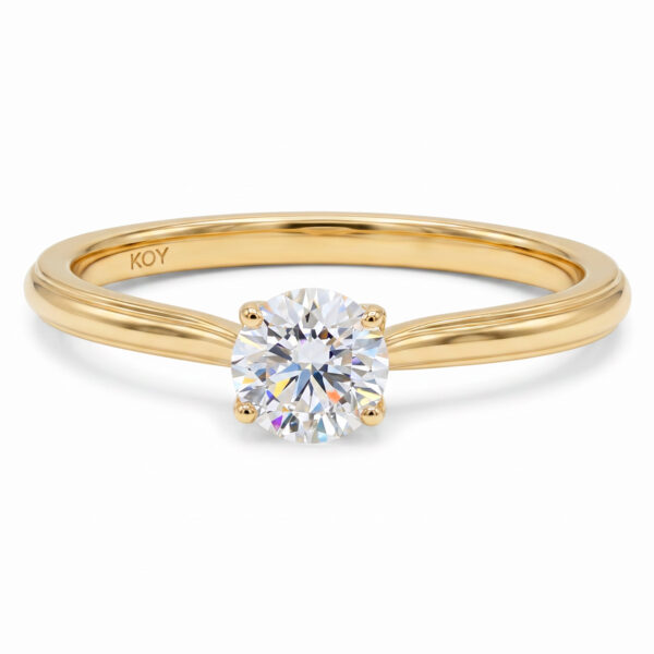 Beat of Love Created Diamonds timanttisormus 0.50ct timantilla 14k keltakultaa