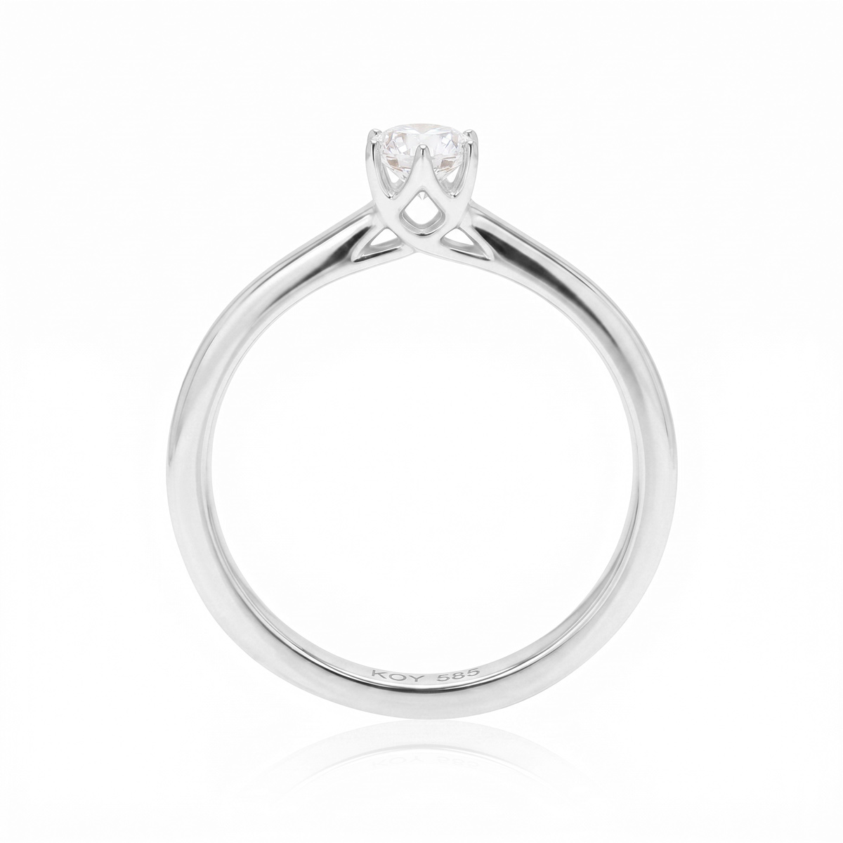 Beat of Love - HARMONIA Laboriteemandiga valgest kullast sõrmus 0,33ct G-H/VS - Pilt 2