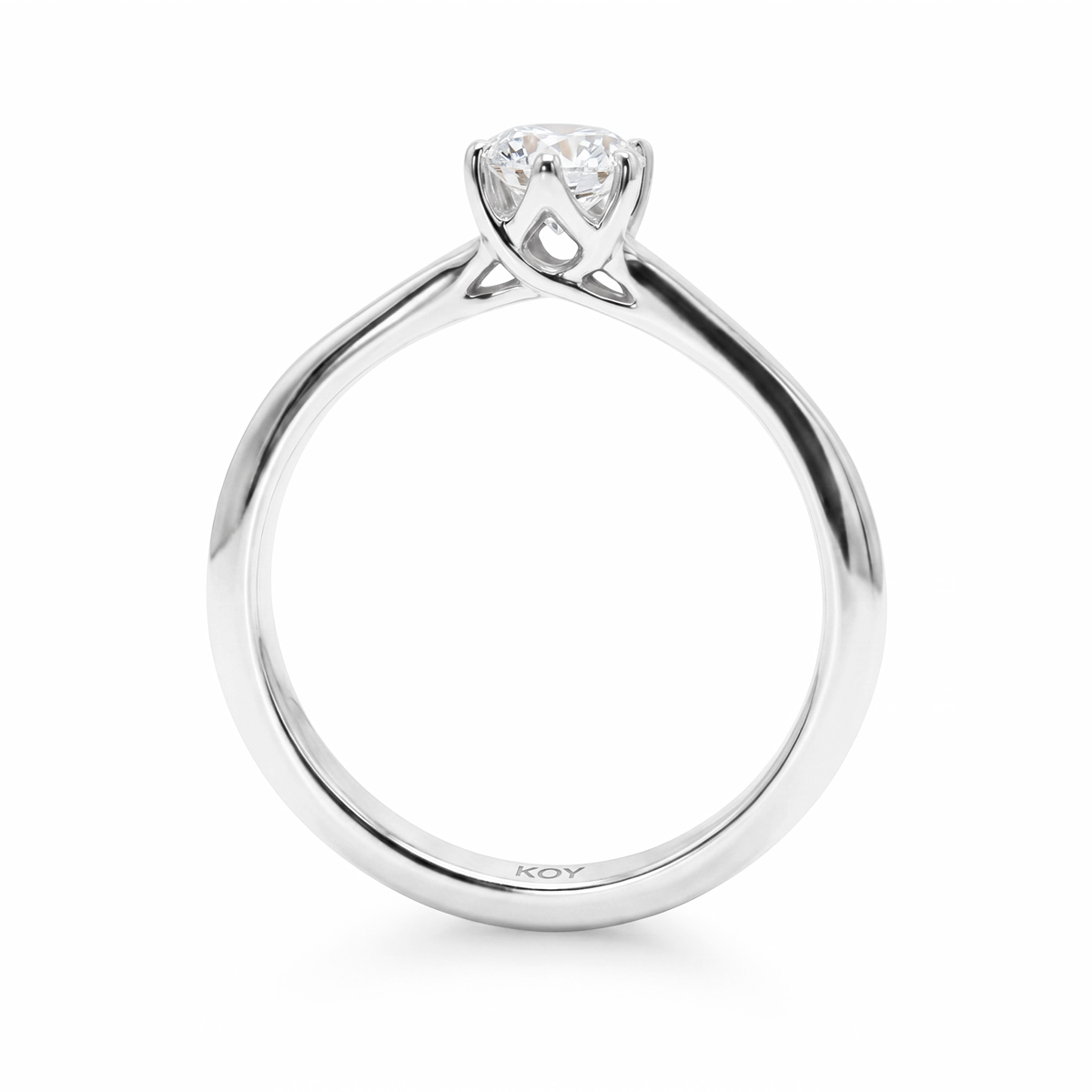 Beat of Love - HARMONIA Laboriteemandiga valgest kullast sõrmus 0,50ct G-H/VS - Image 2