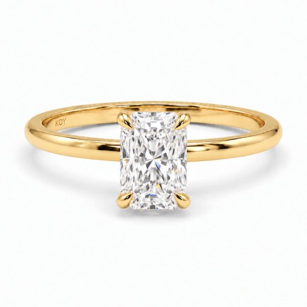 Beat of Love ALEXANDRA radiant keltakulta 1.00ct labratimantti